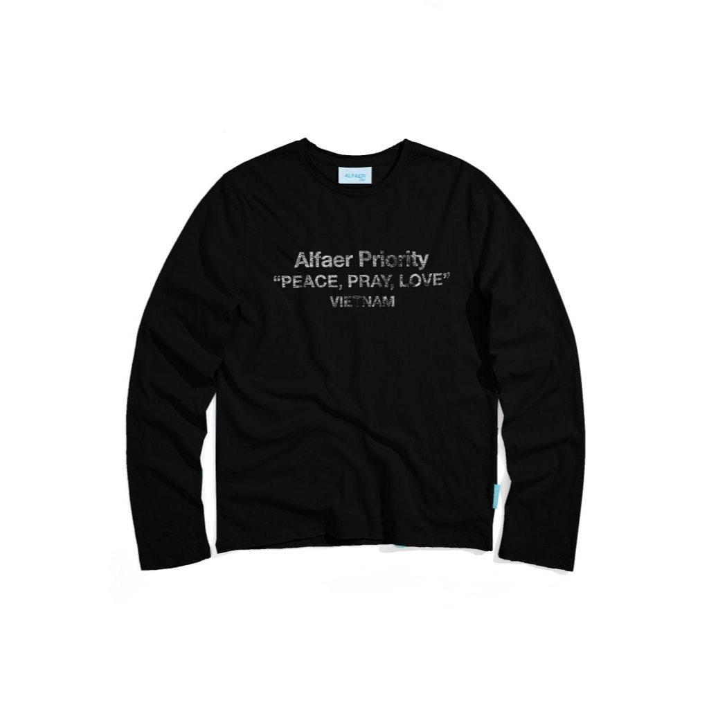 ÁO "ALFAER" SPIRIT LONGSLEEVE T-SHIRT - BLACK