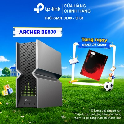 Router WiFi 7 TP-Link Archer BE800 BE19000 – 2 Cổng 10G, MLO, Màn Hình LED Thông Minh