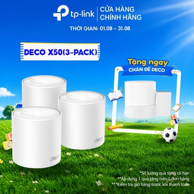 [Công Nghệ Wi-Fi 6] Bộ Phát Wifi Mesh TP-Link Deco X50 | Tốc Độ 3.0 Gbps | Phủ Sóng Cả Nhà