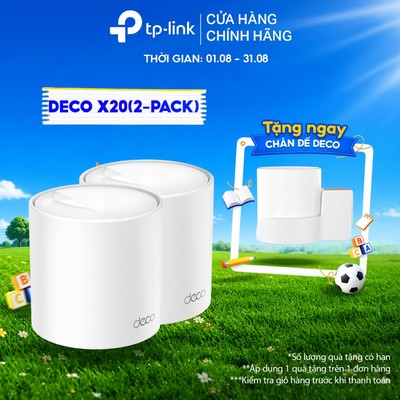 [Hàng Mới] Nối Sóng Cả Nhà - Bộ Phát Wifi Mesh TP-Link Deco X20( 2-pack) Wifi 6 AX1800 | Tốc Độ Cao | Kết Nối Liền Mạch