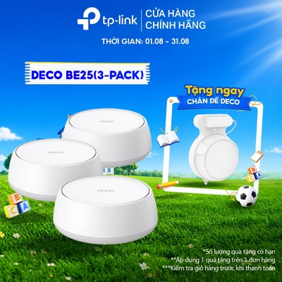 [Công Nghệ Wi-Fi 7 Mới] Bộ Phát Wifi Mesh TP-Link Deco BE25 | Tốc Độ 5012Mbps | Phủ Sóng Cả Nhà