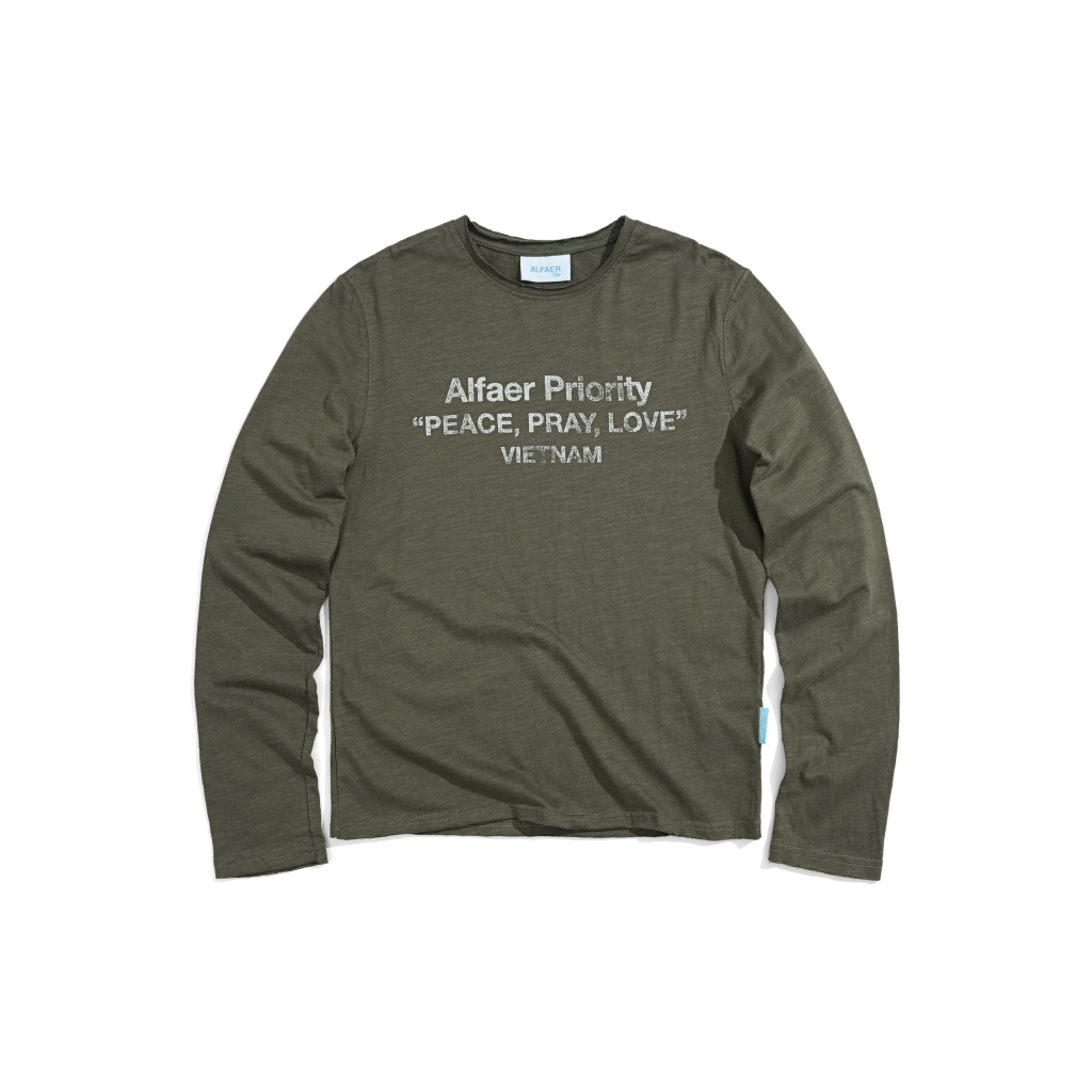 ÁO "ALFAER" SPIRIT LONGSLEEVE T-SHIRT - MOSS