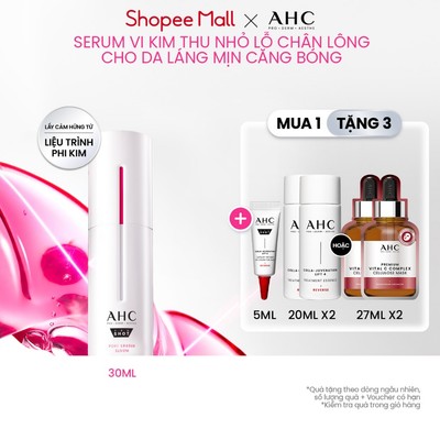 [LIVE] Tinh Chất Serum Vi Kim Thu Nhỏ Lỗ Chân Lông AHC Cho Da Láng Mịn Căng Bóng (Retinol+Glutathione+Niacinamide) 30ML