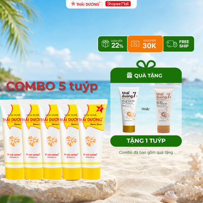 [MUA 5 TẶNG 1] MUA 5 tube Kem nghệ Thái Dương giúp mờ sẹo giảm thâm tặng 1 Dầu gội Thái Dương 7 Plus 50g