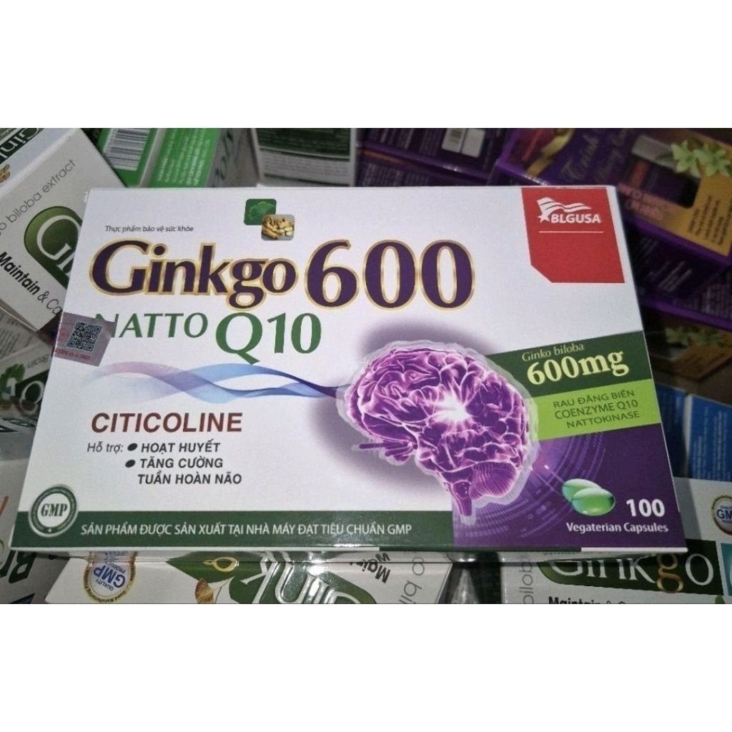 Viên uống bổ não Ginkgo biloba 600mg giúp tăng cường trí nhớ tăng tuần hoàn máu não