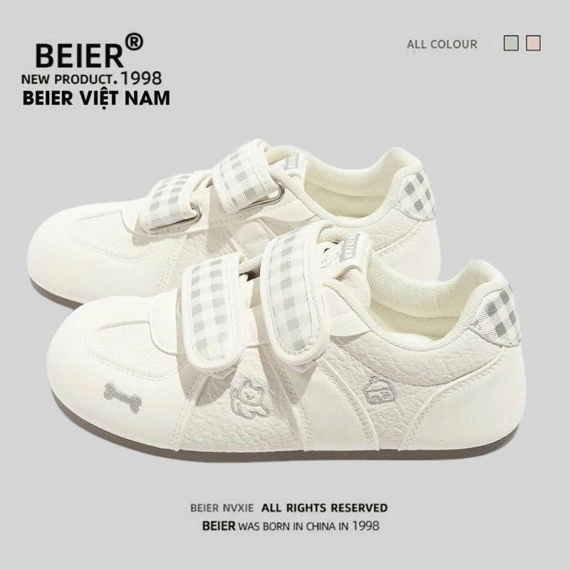 BEIER Giày thể thao BEIER Chính Hãng AUTH giày sneaker BEIER thoáng khí êm chân xinh đẹp 75150 - trắ