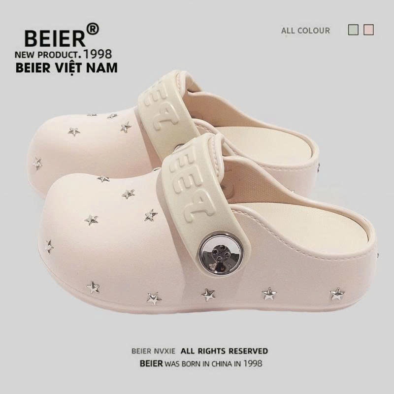 BEIER Giày thể thao BEIER Chính Hãng AUTH giày sneaker BEIER thoáng khí êm chân xinh đẹp 618 - hồng 
