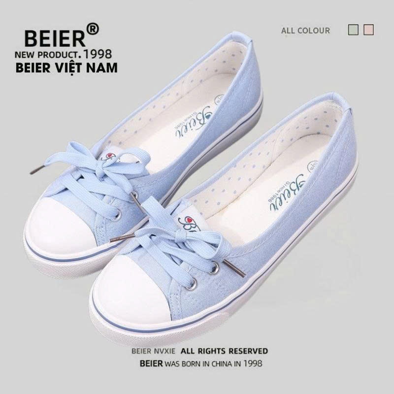 BEIER Giày thể thao BEIER Chính Hãng AUTH giày sneaker BEIER thoáng khí êm chân xinh đẹp 99202 - xan