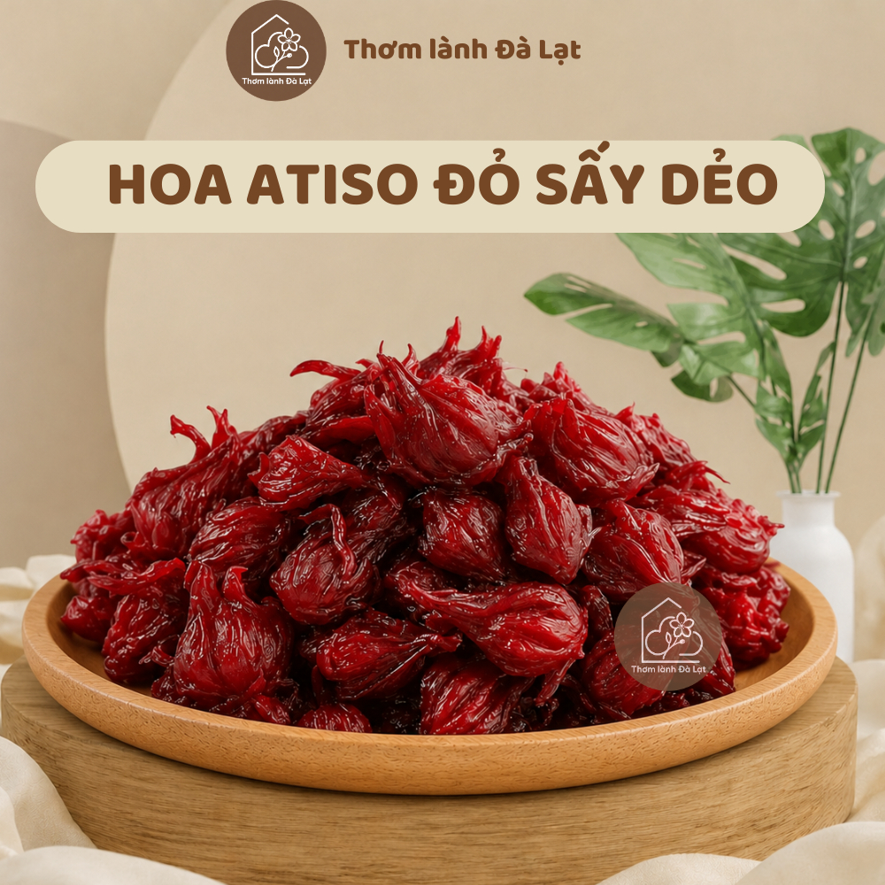 Hoa Atiso Đỏ Đà Lạt Sấy Dẻo - Mứt Hoa Atiso Đỏ - Tươi sạch, chua ngọt - Thơm Lành Đà Lạt