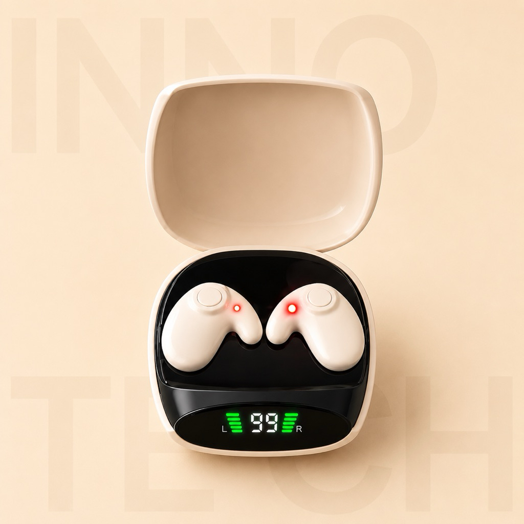 Tai nghe bluetooth D90X Nhét Tai, Âm Thanh Bass Nghe Gọi Đàm Thoại HD, Thiết Kế Ẩn Trong Tai, Thời L