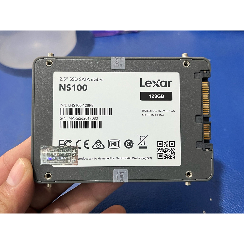 Bán SSD Lexar NS100 120GB zin chính hãng . Sức khỏe 100% , dùng 17h
