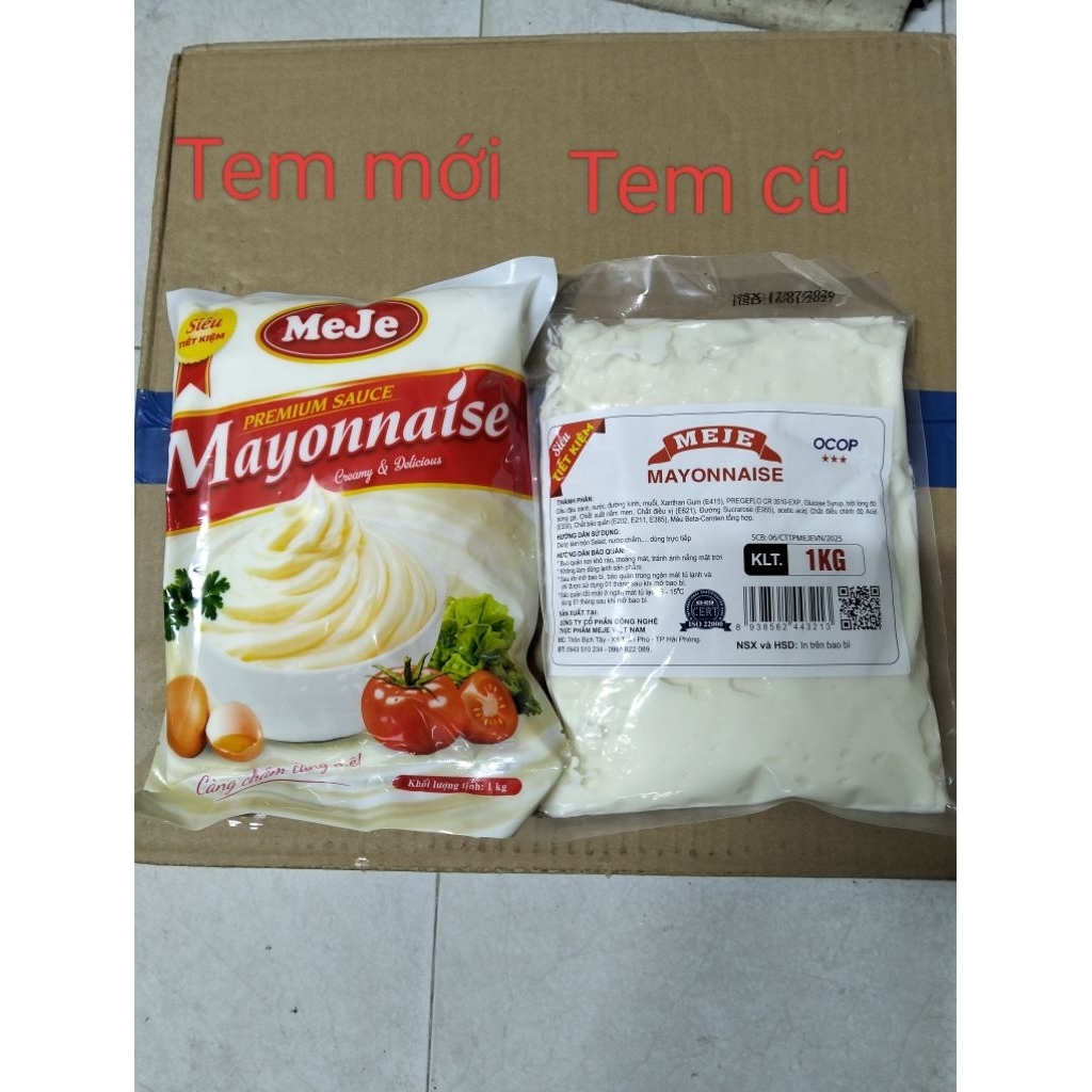Sốt mayonnaise Meje 1kg Siêu Tiết Kiệm (1kg, 2kg, 3kg )