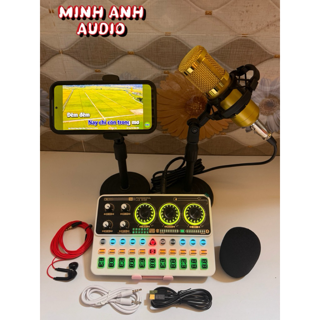 Bộ hát Live suodcar k900 micro bm900