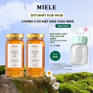 Combo 2 Hũ Mật Ong Chanh Yuzu Miele 400g