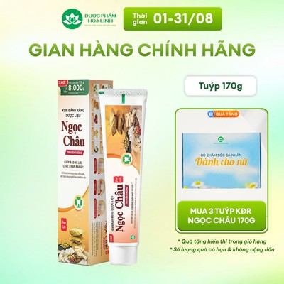 Kem đánh răng dược liệu Ngọc Châu truyền thống 170g