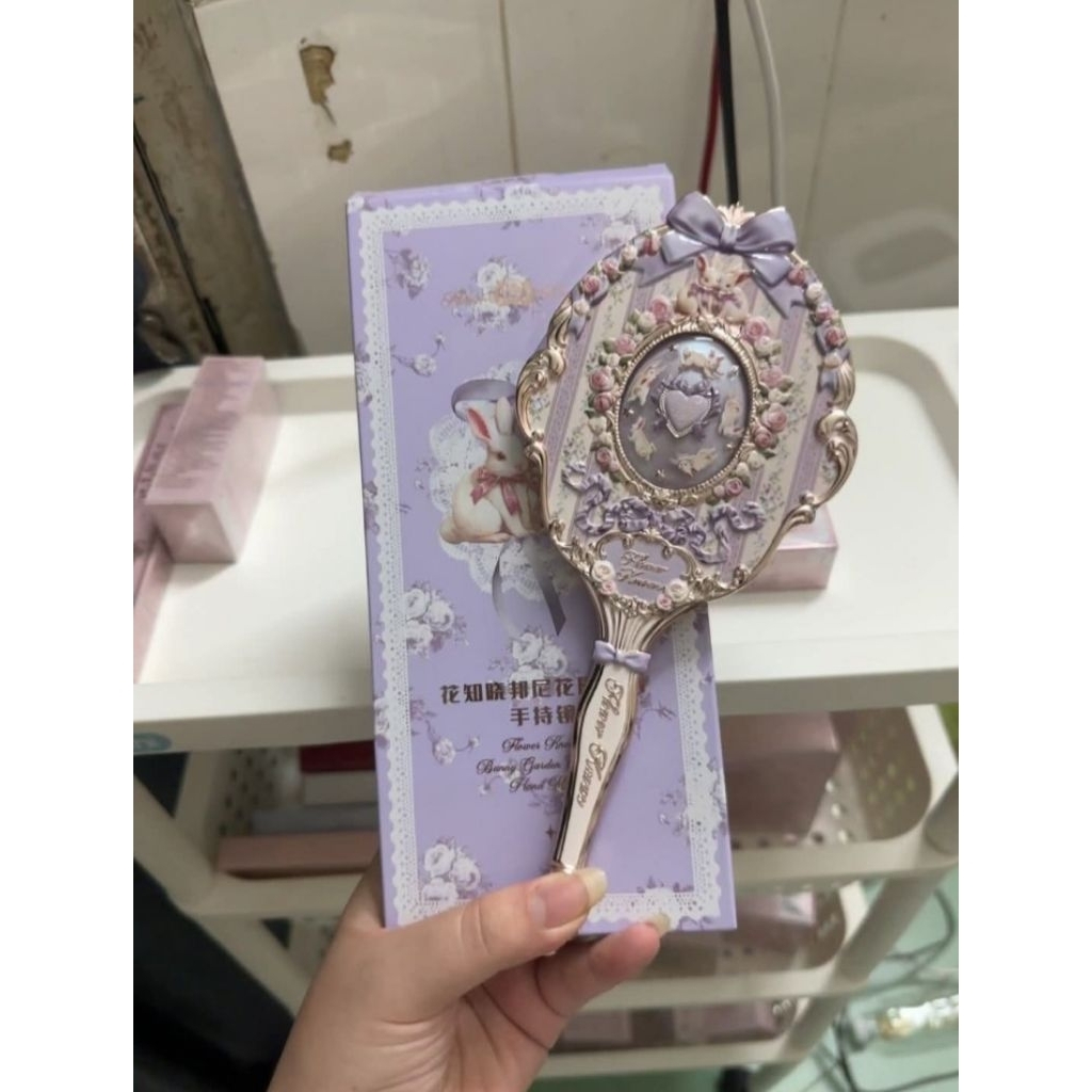 BST GƯƠNG FLOWER KNOW [HOA BIẾT] BUNNY THỎ TÍM - GƯƠNG NỮ TÍNH NEW