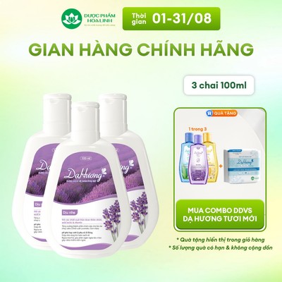 Combo 3 Dung dịch vệ sinh Dạ Hương Dịu nhẹ 100ml