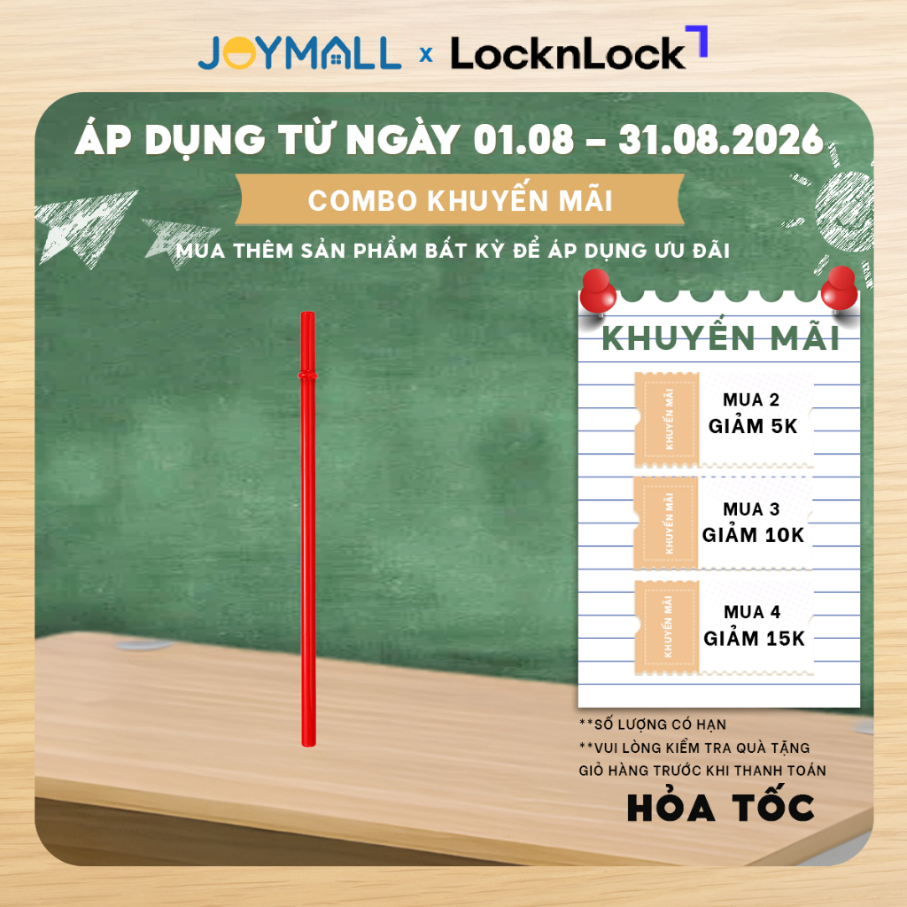 Ống hút nhựa PP LHC002STW, nhựa AS HAP507STW phù hợp cho ly bình giữ nhiệt Lock&Lock - JoyMall