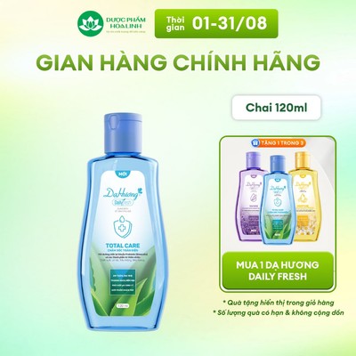 Dung dịch vệ sinh Dạ Hương Daily Fresh Total Care - Giúp CHĂM SÓC TOÀN DIỆN 120ml