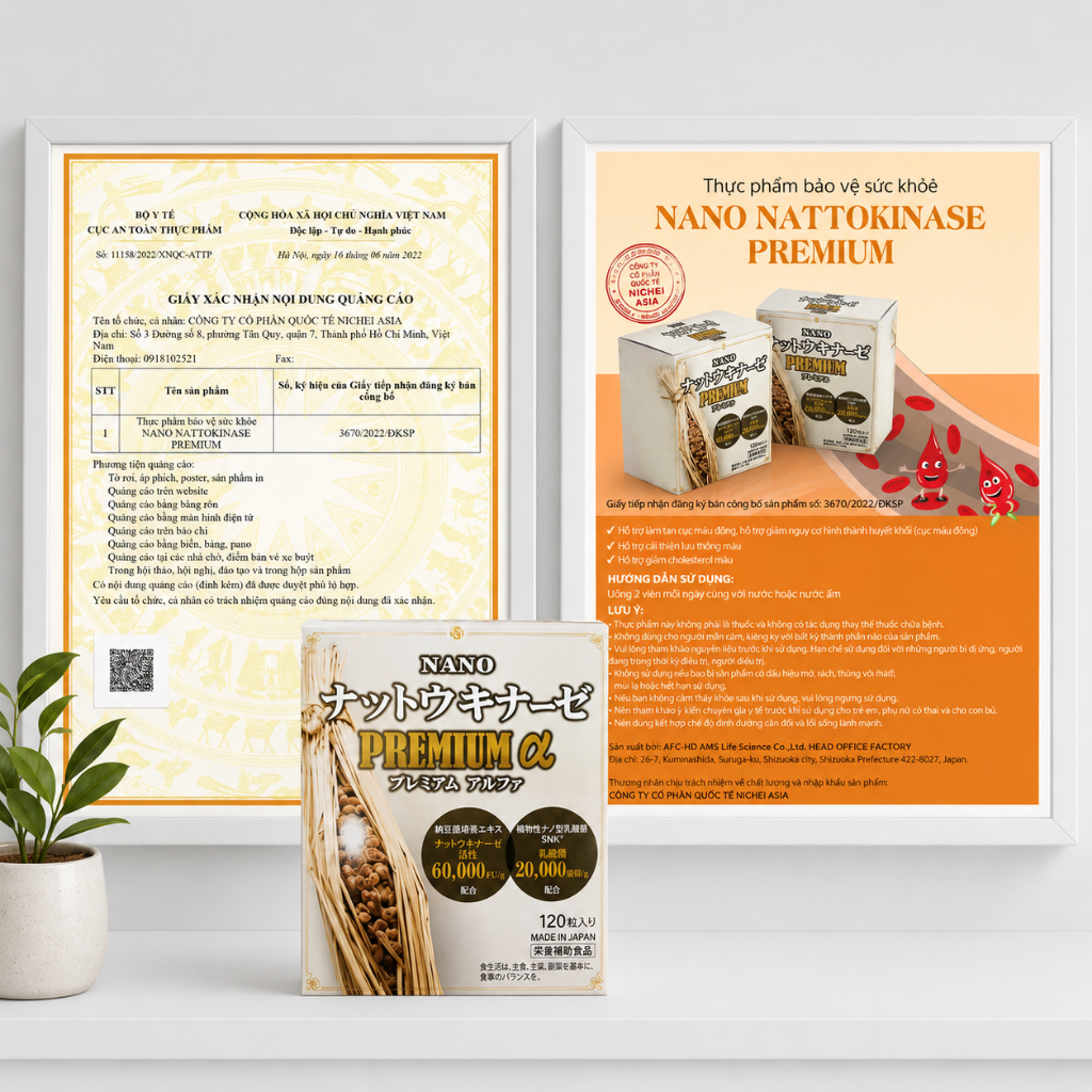 Viên uống Nano Nattokinase Premium 60000FU 120 viên
