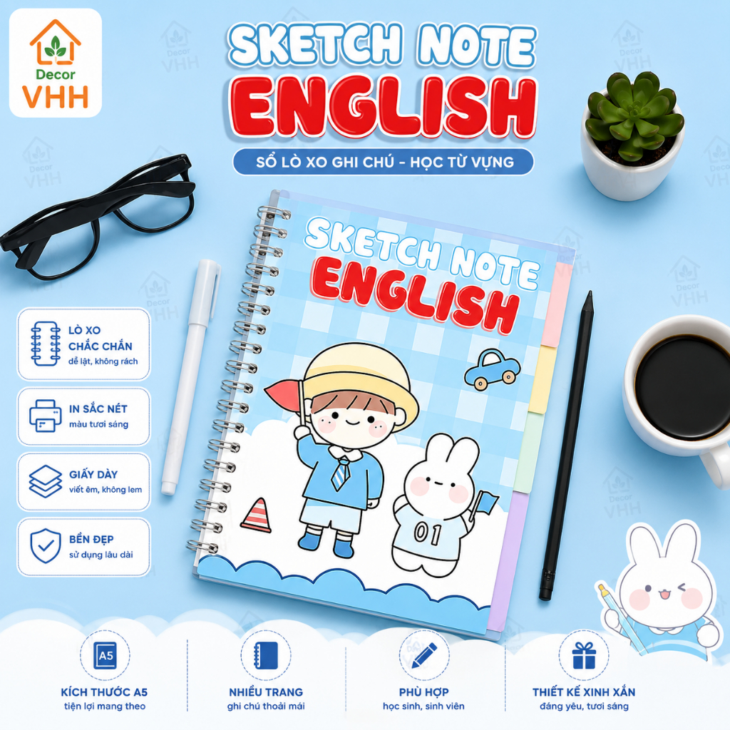 [ Sổ Tay ] Sổ tay ngữ pháp Tiếng Anh tiện dụng Sketch Note English