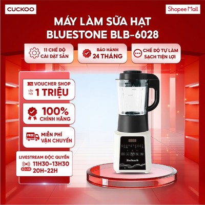 Máy làm sữa hạt đa năng BlueStone BLB-6028 - 11 chế độ cài đặt sẵn - Chế độ tự làm sạch tiện lợi - Bảo hành 24 Tháng