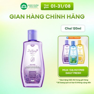 Dung dịch vệ sinh Dạ Hương Daily Fresh Dịu nhẹ - Phù hợp cho DA NHẠY CẢM 120ml