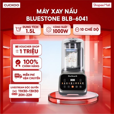 Máy xay nấu đa năng BlueStone BLB-6041 - 10 chức năng xay nấu tự động - Điều khiển cảm ứng tiếng Việt