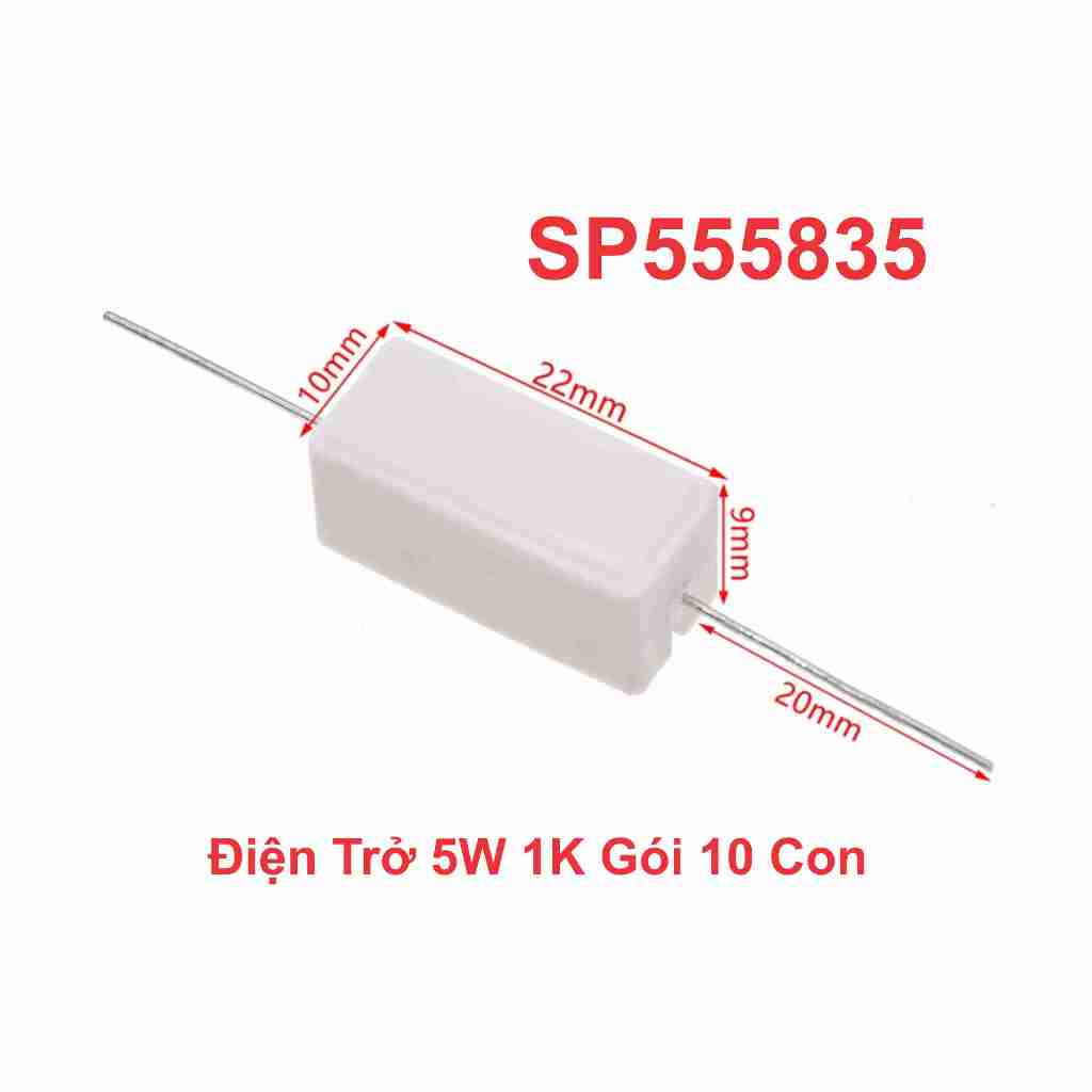 Điện Trở 5W 1K Gói 10 Con