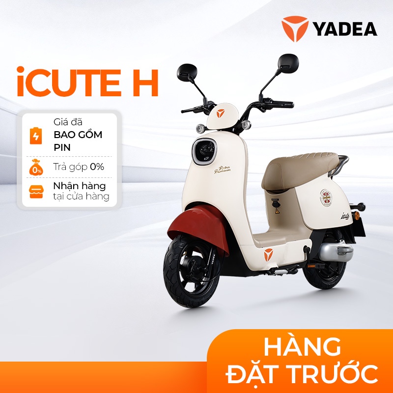 XE ĐIỆN YADEA ICUTE H Quãng Đường Lên Tới 70KM Trên 1 Lần Sạc