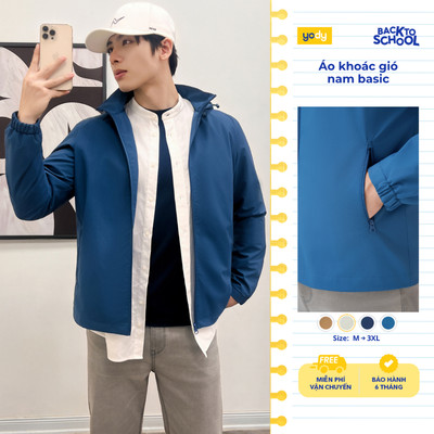 [KOL/KOC] Áo khoác gió nam YODY cao cấp, cản gió hiệu quả cản bụi MCWC25F049