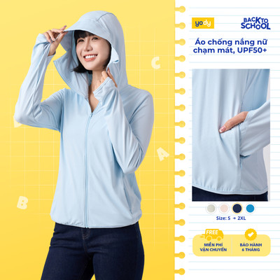 Áo chống nắng nữ Yody áo khoác nắng basic chống tia UV thoáng mát mềm mại WCSJ26A005