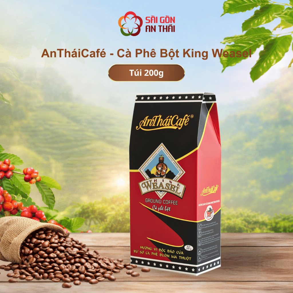 AnTháiCafé - Cà phê bột King Weasel 200gr