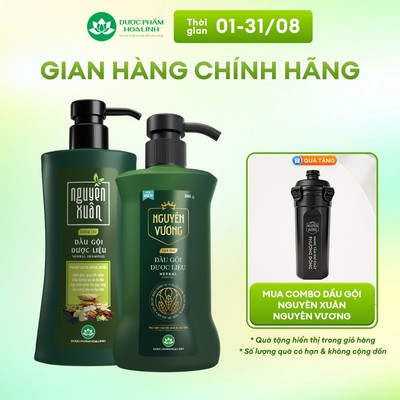 Combo Dầu gội cho tóc khô xơ hư tổn – Nguyên Xuân Dưỡng tóc & Nguyên Vương Lịch lãm 400g