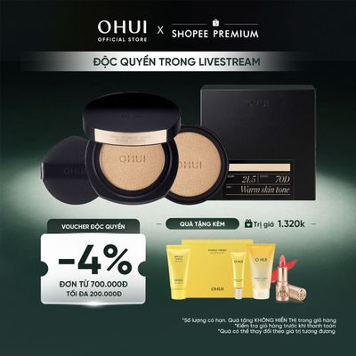 [Lucie x OHUI] Phấn nước kiềm dầu che phủ cao mỏng nhẹ OHUI Ultimate Cover Denier Cushion SPF50/PA+++ 13G (Tặng 1 lõi)