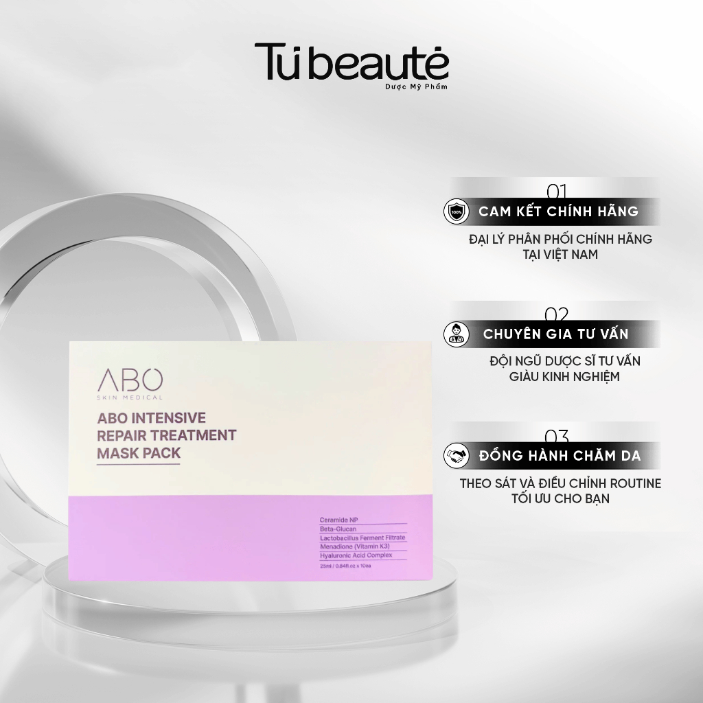 Mặt Nạ Cấp Ẩm Phục Hồi Abo Active B5 Hyaluron Mask 100 MIẾNG