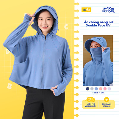 Áo chống nắng nữ YODY UPF50+ bảo vệ da, dáng suông thoải mái, vải thoáng mát, co giãn tốt WEJA25S029