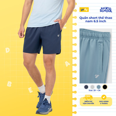 Quần short thể thao nam YODY dài 6.5 inch chất BreezeFit chất thoáng mát, dễ chịu MAJT26S014
