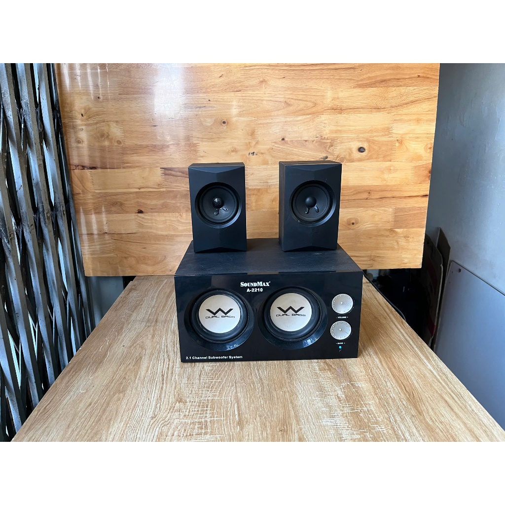 Loa Vi Tính SoundMax A-2210 2.1 Cũ Chính Hãng - Âm Thanh Hay, Bass Mạnh, Hoạt Động Tốt