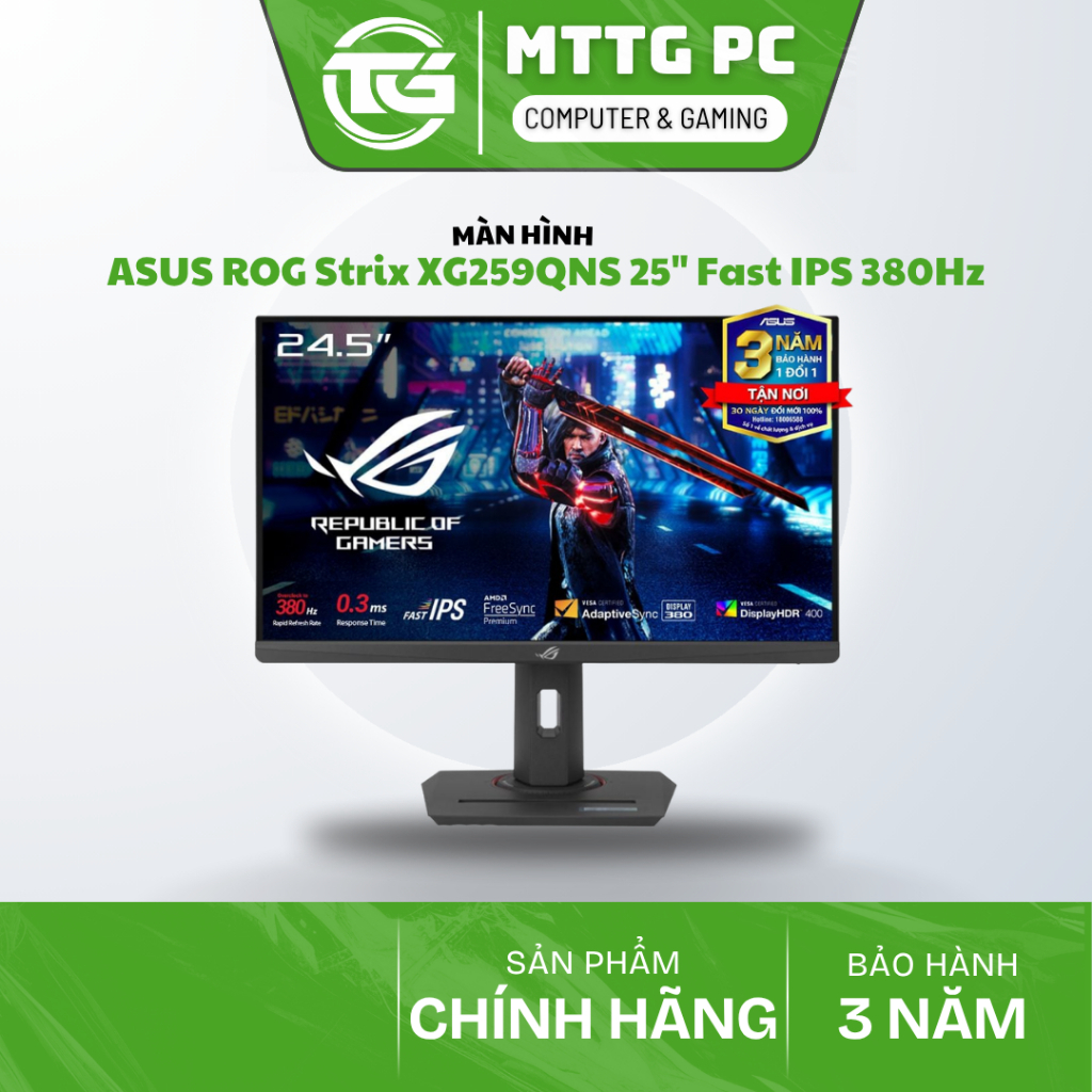 [FULL VAT] MÀN HÌNH ASUS ROG Strix XG259QNS 25" Fast IPS 380Hz chuyên game - NEW BẢO HÀNH 36 THÁNG