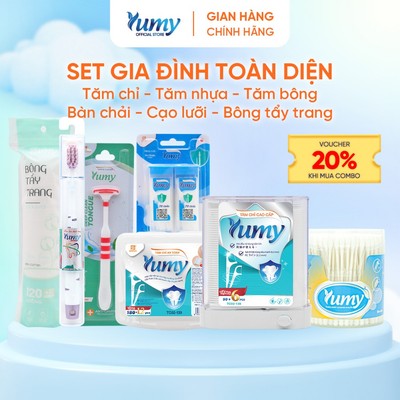 Set Gia Đình Toàn Diện YUMY combo chăm sóc cả gia đình vệ sinh răng miệng, vệ sinh tai mũi an toàn