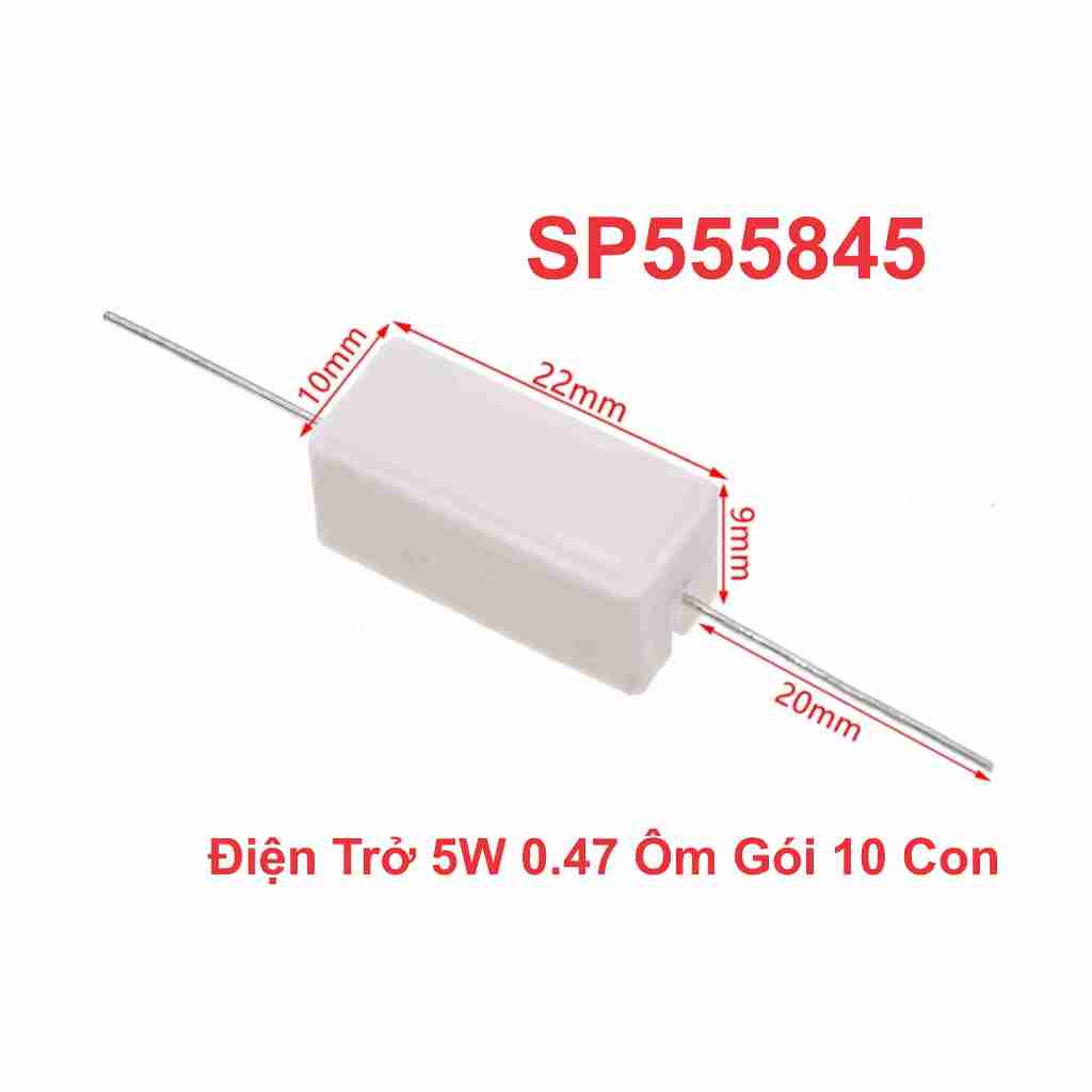 Điện Trở 5W 0.47 Ôm Gói 10 Con