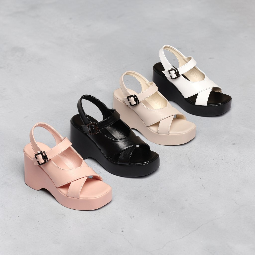 Giày Sandal Nữ Cao Gót 10cm Kiểu Hở Mũi Pixie H356