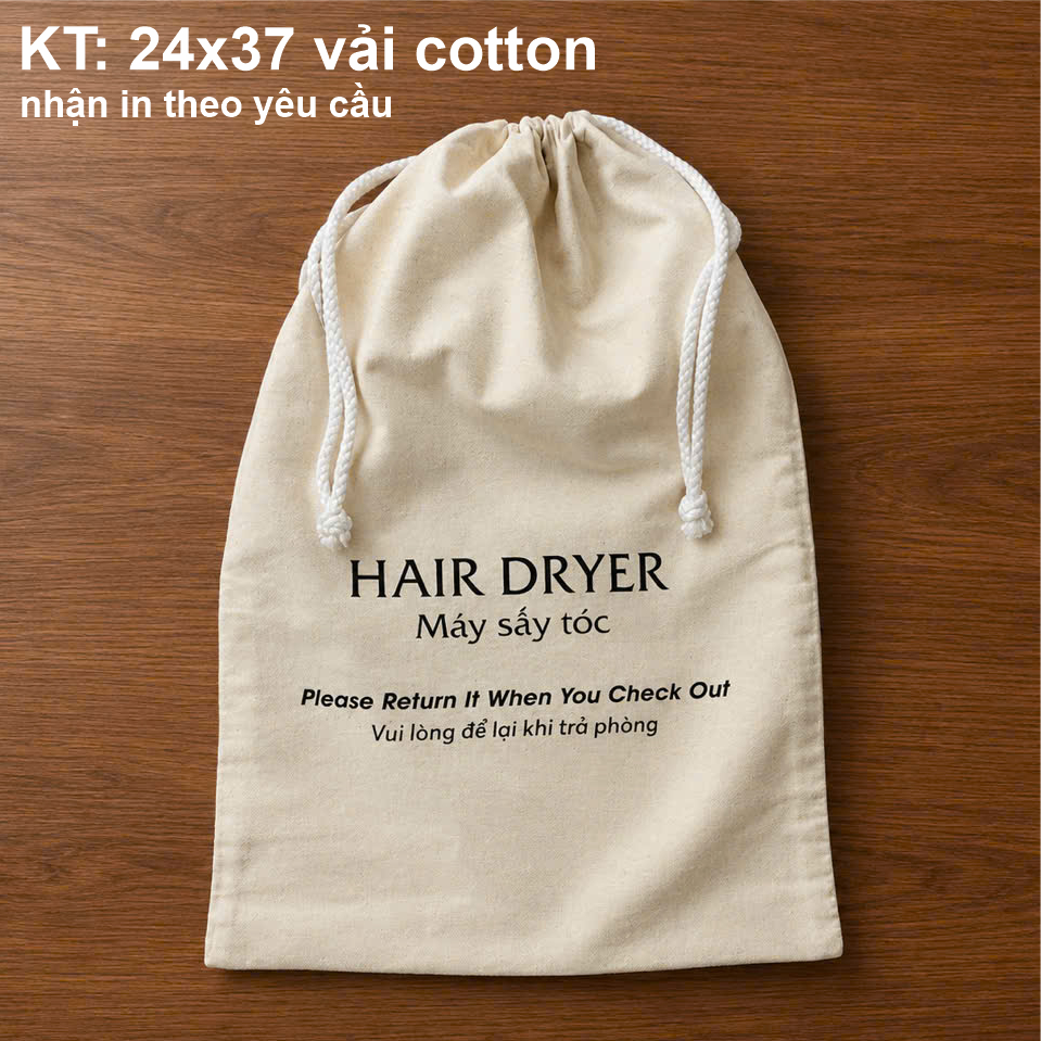 Combo 5 Túi giặt là, laundry bag, túi đựng máy sấy tóc, hair dryer