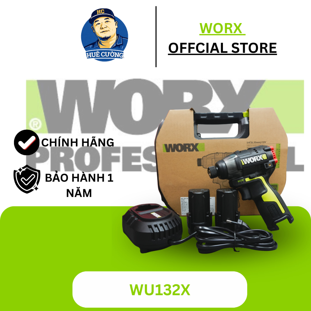 Máy vặn vít dùng pin 12V Worx WU132X-21