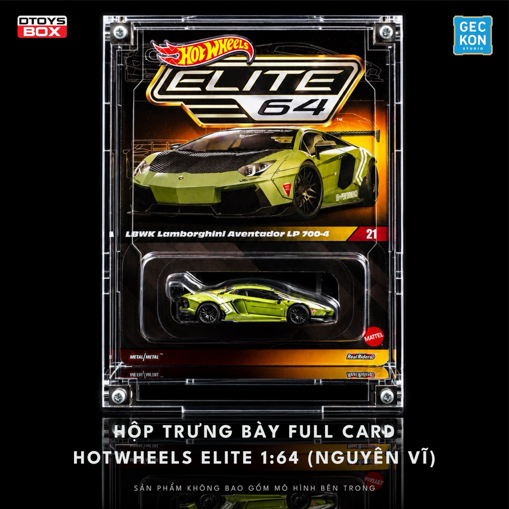 Hộp trưng bày FULL CARD HOTWHEELS® ELITE 64 (Full Card) - Hệ nam châm MagStack | GECKON × DTOYS BOX 
