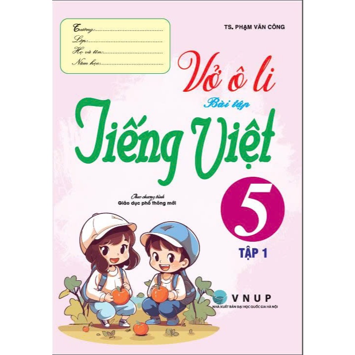 Sách - Vở ô li bài tập tiếng việt lớp 5 (tập 1) - HA
