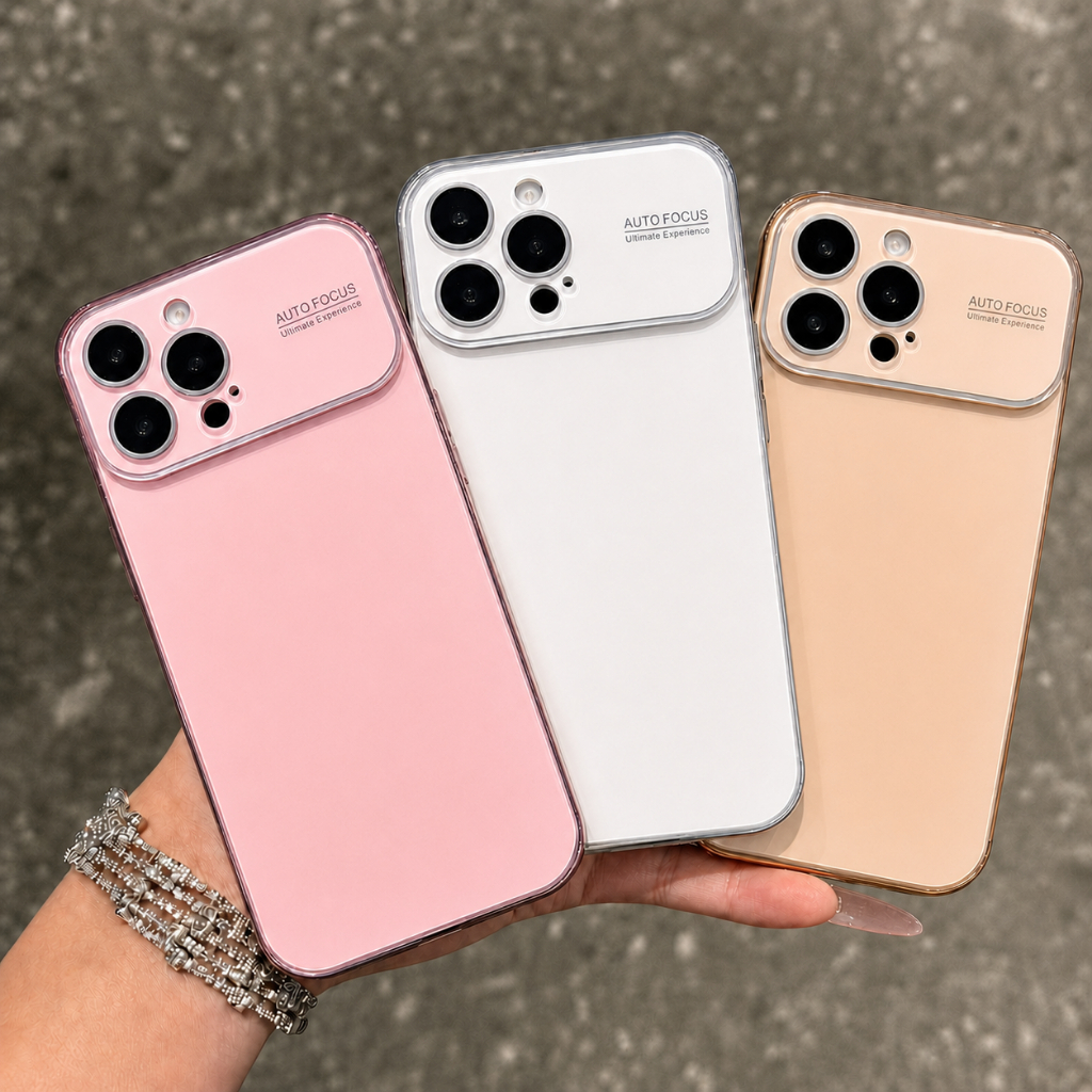 Ốp Lưng iPhone Mạ Điện Sang Trọng, Bề Mặt Camera Mặt Kính cho iP…