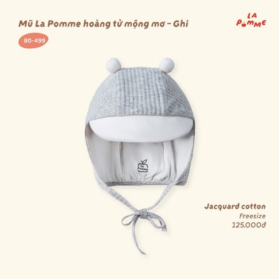 Mũ La Pomme hoàng tử mộng mơ - Sợi Jacquard Cotton thoáng khí - Bé trai - Freesize