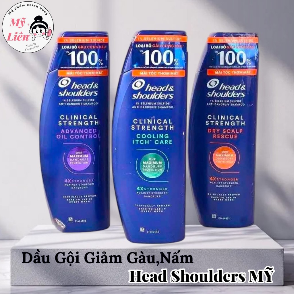 CHÍNH HÃNG -  Dầu Gội Head Mỹ Giảm Gàu,Nấm - Head Shoulders Clinical Strength 400ml